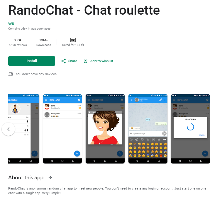 Random Chat App